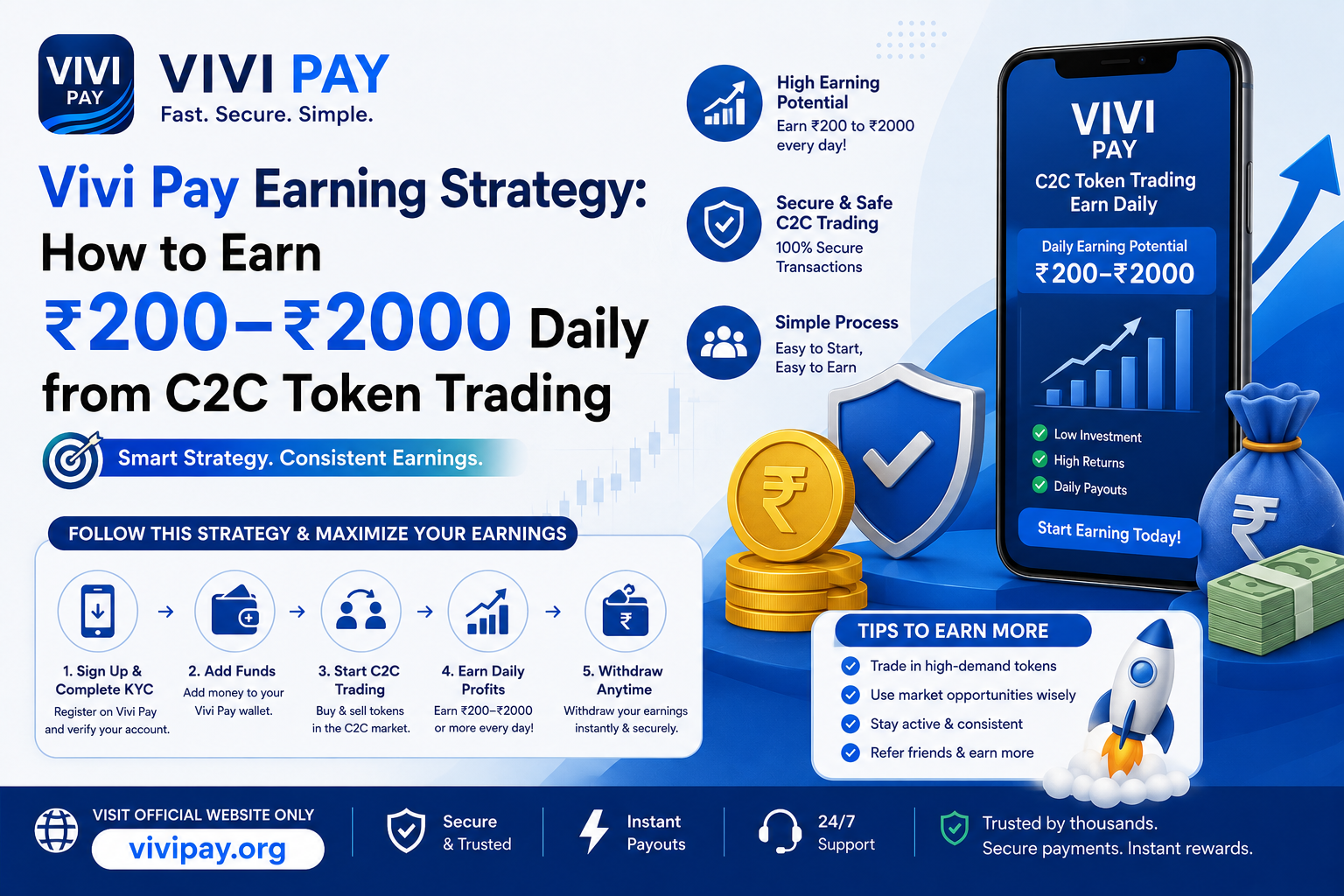 Vivi Pay Earning Strategy – How to Earn Daily from Token Trading 2026