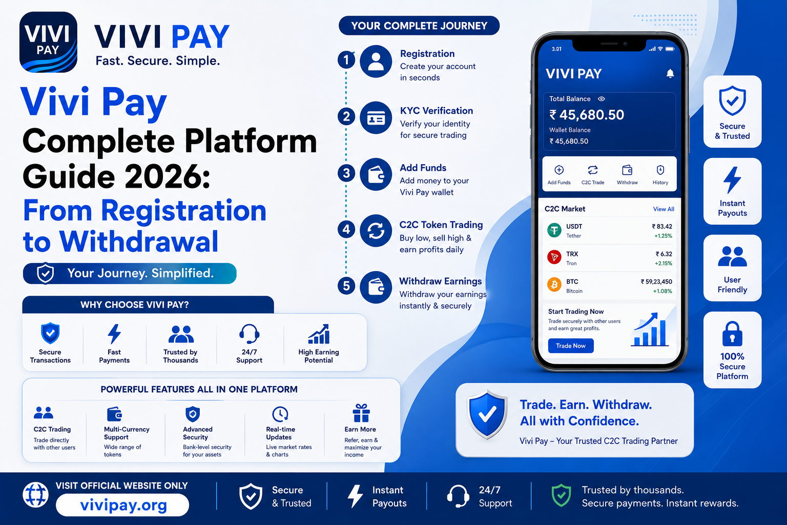 Vivi Pay Platform Guide – Complete C2C Token Trading Walkthrough 2026