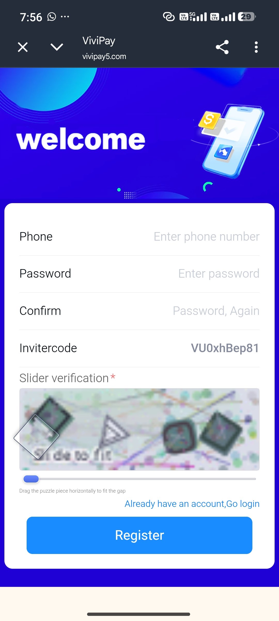 Vivi Pay App Step 1 – Download and Install APK on Android